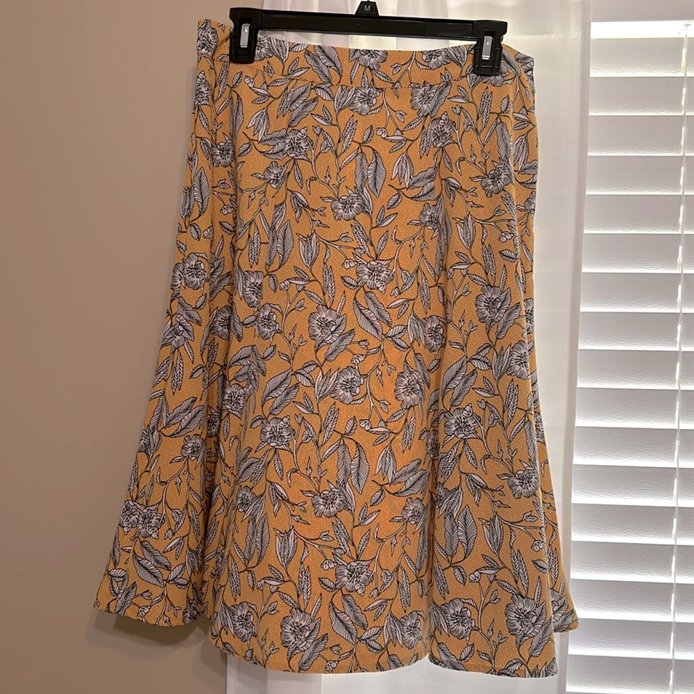 Christopher and banks floral midi skirt brand new with tags